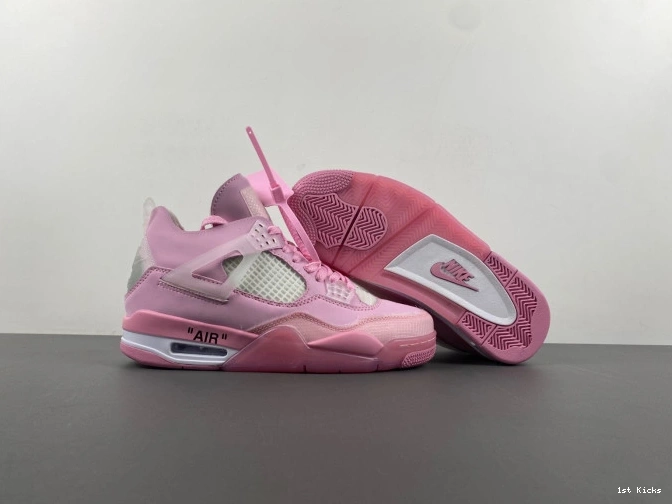 1st Kicks OFF-WHITE PINK JORDAN X 4 0628